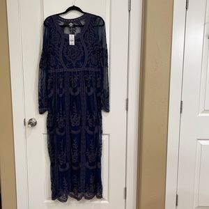 Beautiful Navy Lace Dress